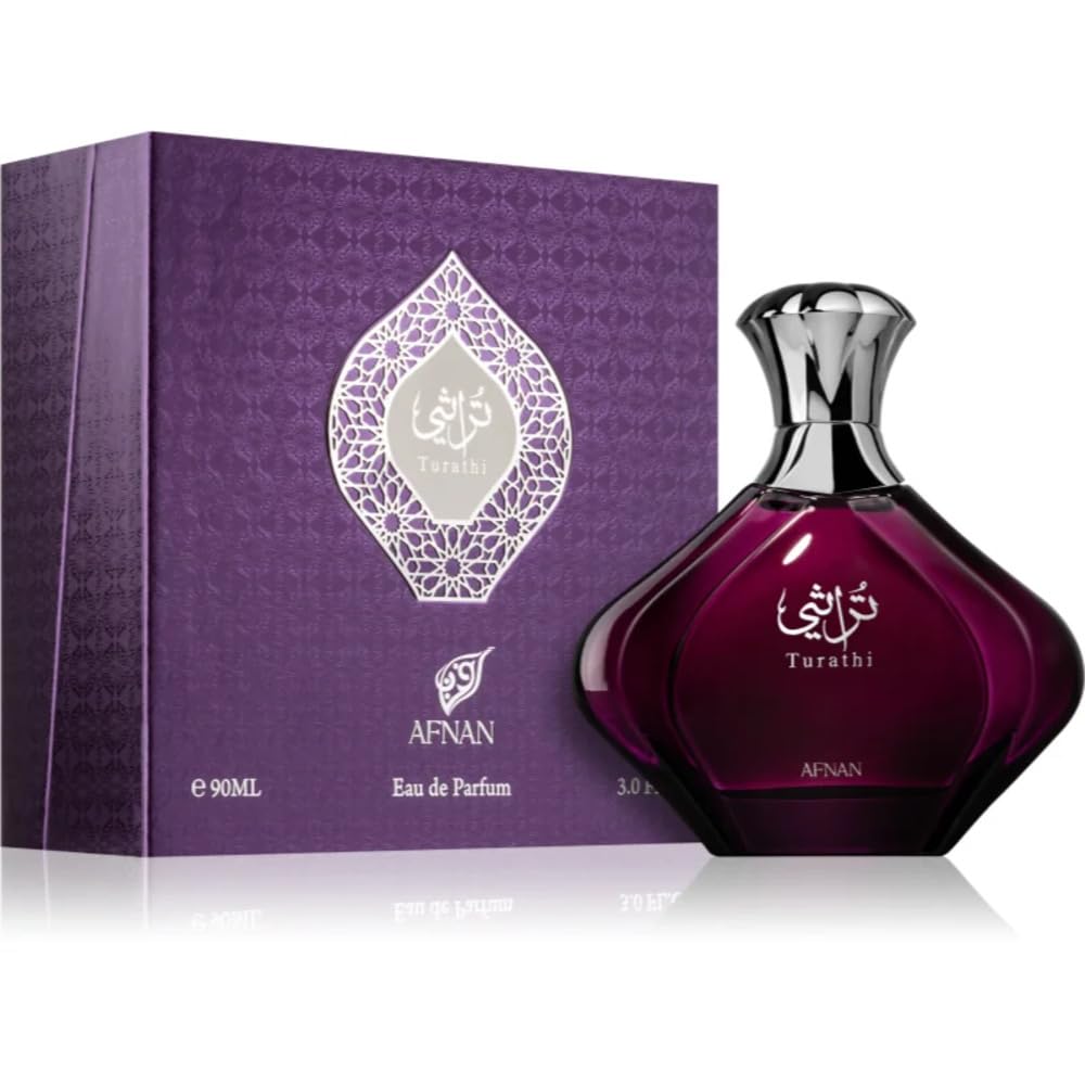 Afnan Turathi Purple Eau de Parfum Spray for Women 3 Oz - New Sealed Box