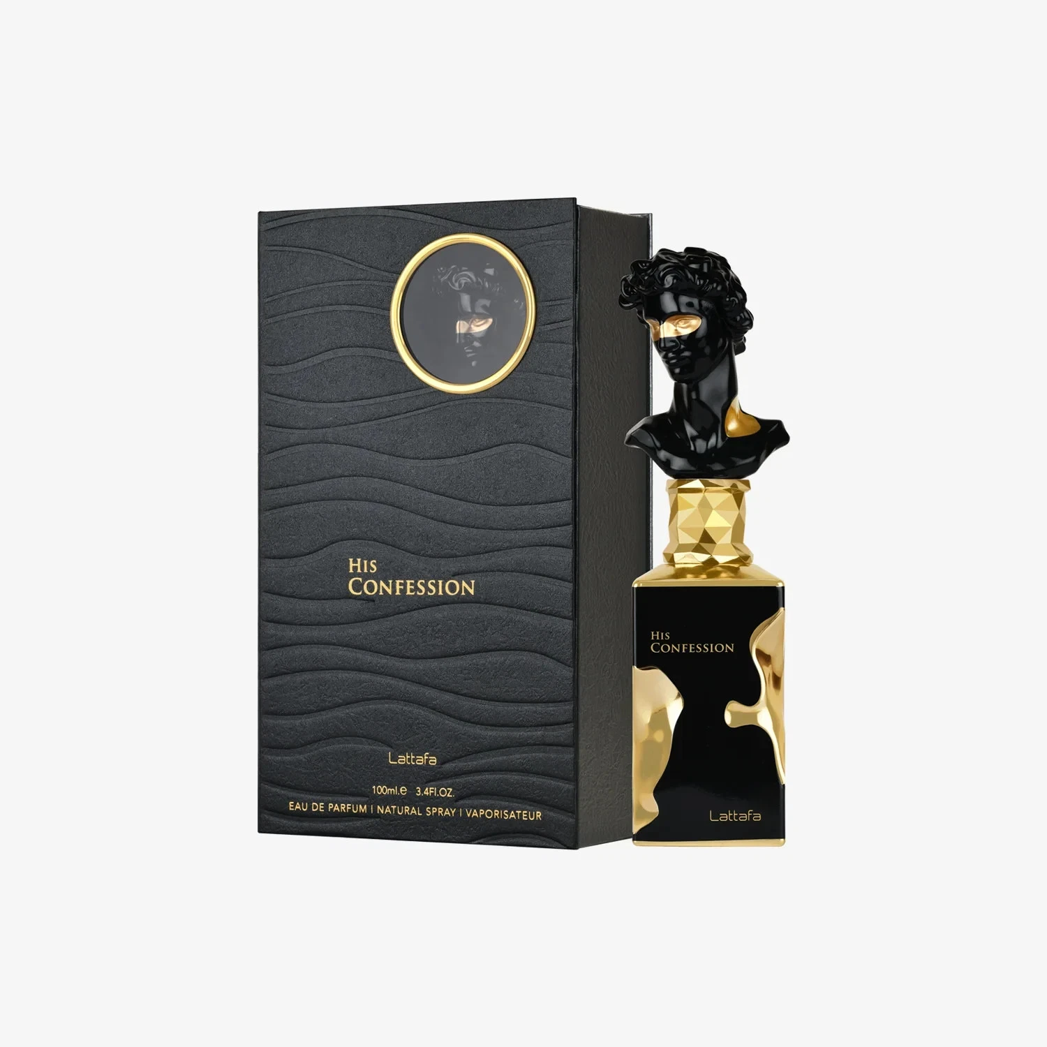 His Confession by Lattafa Eau de Parfum 3.4 Oz / 100 ml Spray For Men