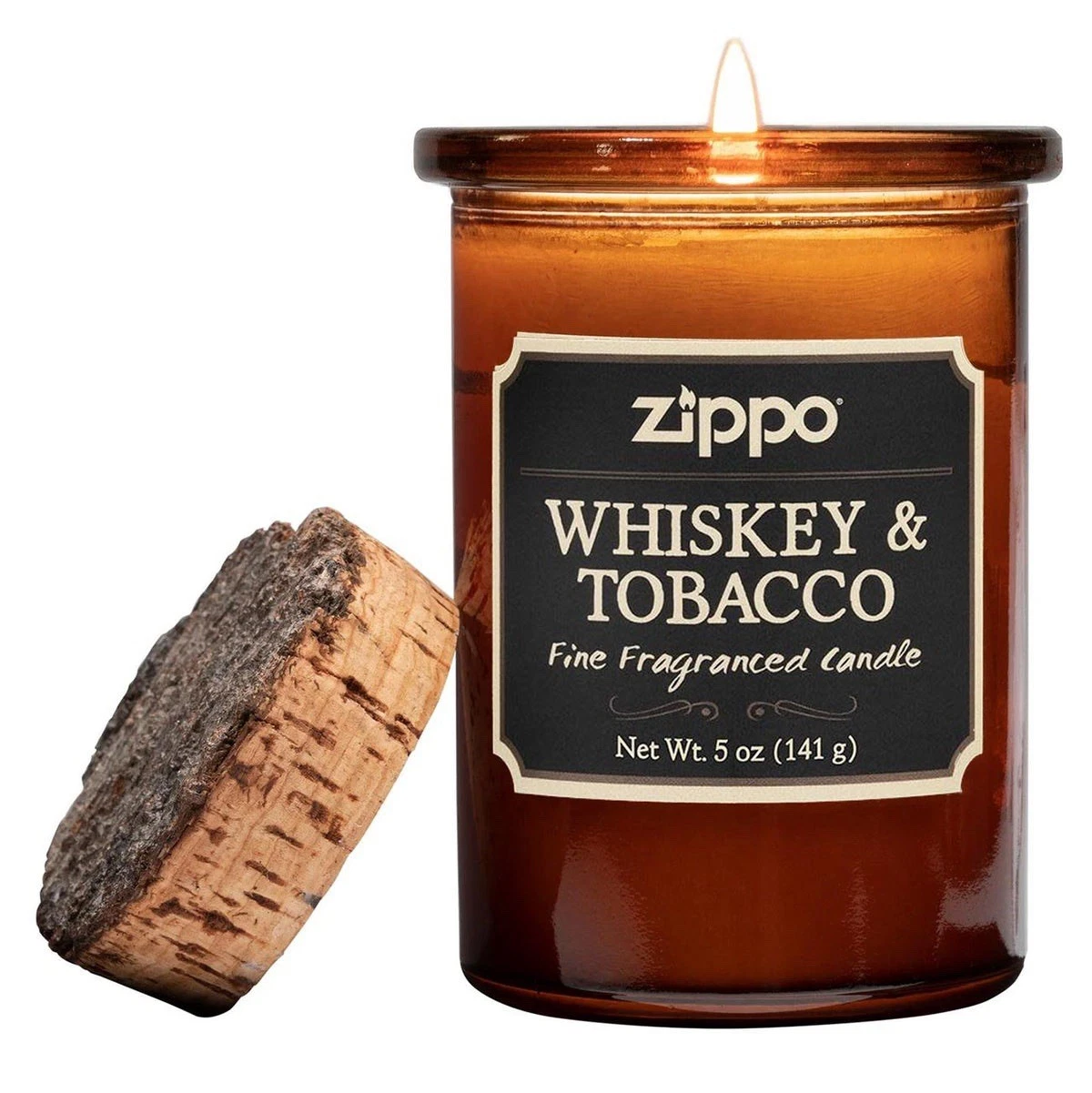 Zippo Spirit Candle Whiskey & Tobacco Scent, 70006, (5 oz. jar, Poured in USA)