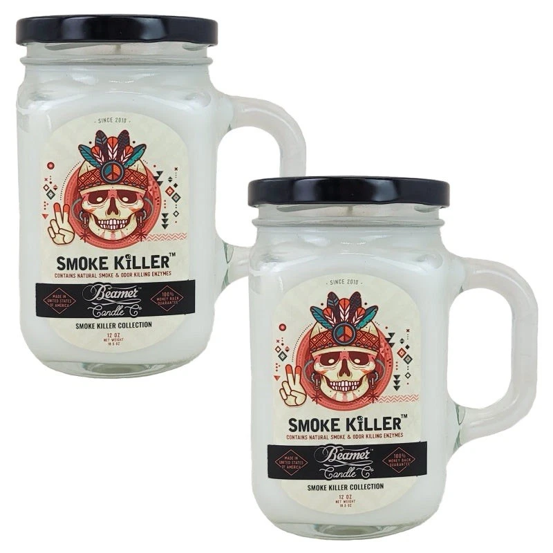 Beamer 12oz Smoke Eliminator / Odor Killer Candle (Smoke Killer)- US Seller