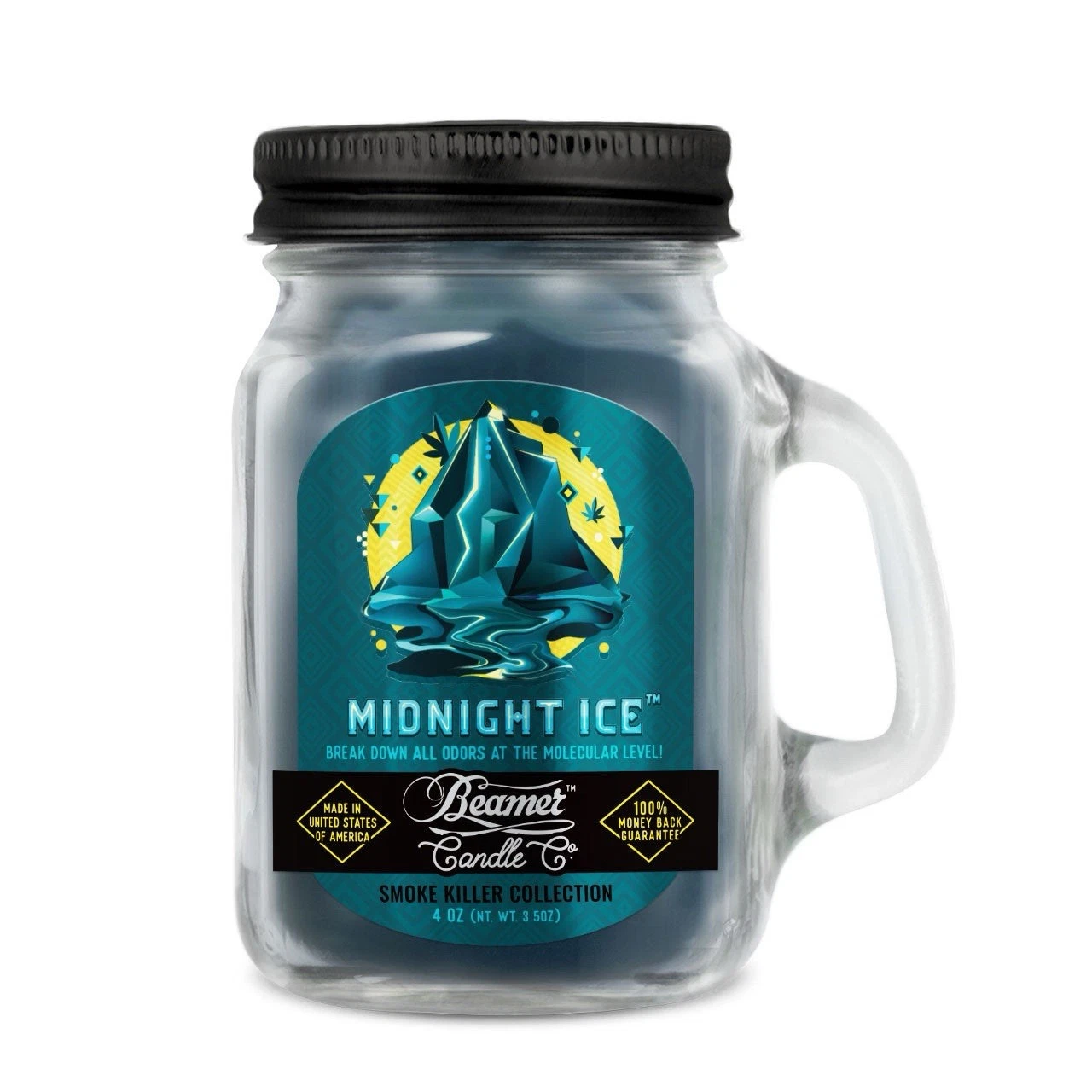 Beamer 12oz Smoke Eliminator / Odor Killer Candle (Midnight Ice)- US Seller