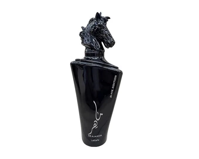 Lattafa Perfumes Maahir Black Edition for Unisex Eau de Parfum Spray, 3.4 Ounce